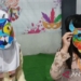 Kreasi topeng anak-anak SLB Bangun Bangsa Surabaya