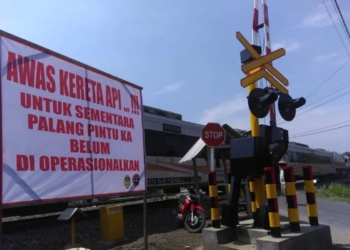 Pemkab Madiun pasang palang pintu perlintasan KA tak terjaga