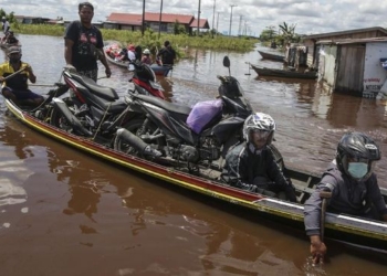 Banjir Terjang Palangkaraya, Lima Warga Tenggelam