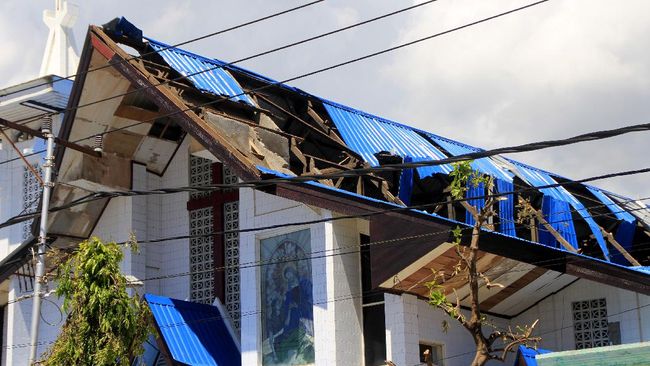Angin Kencang Terjang Lampung Selatan, 69 Rumah Rusak