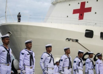 KRI Radjiman yang Dilepas Prabowo Kembali Usai Misi Kemanusiaan Gaza
