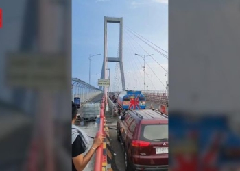 Jembatan Suramadu Bergoyang Diguncang Gempa Tuban