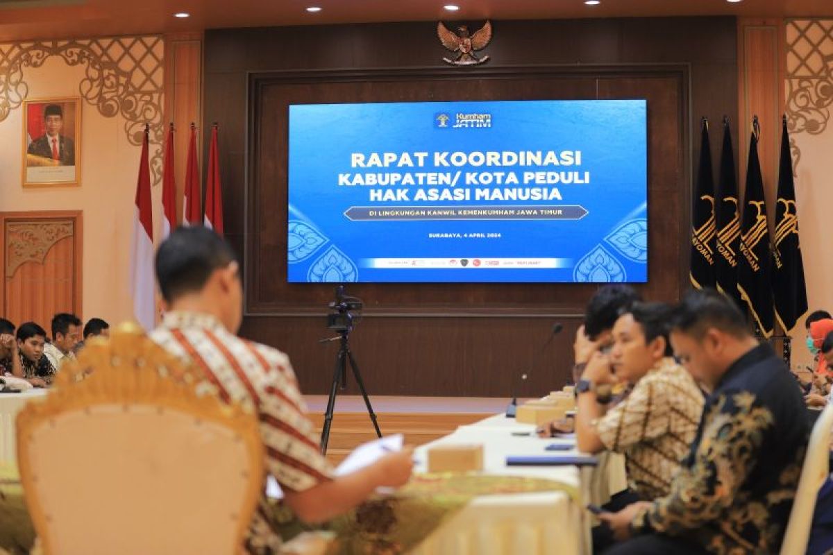 Kanwilkumham Jatim kawal persiapan pemda penuhi data KKP HAM