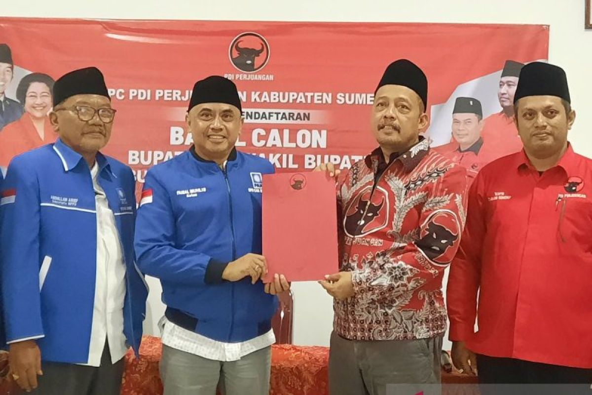 Ketua PAN Sumenep daftar bakal cawabup ke PDI Perjuangan