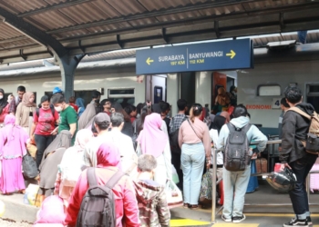Kepadatan penumpang masih terlihat di stasiun wilayah Daop Jember