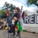 Aksi Bela Palestina di Depan Kedubes AS, Massa Gunakan Pakaian Hitam