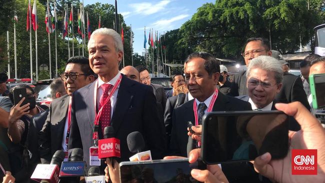 Ganjar-Mahfud Tiba di MK Jelang Putusan Sengketa Pilpres 2024