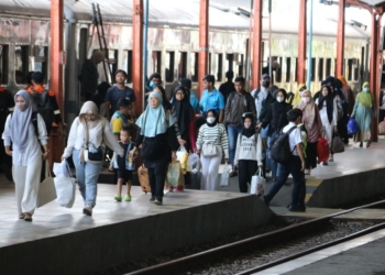 Sebanyak 10.630 pemudik tiba di Stasiun Daop 7 pada H-3 Lebaran