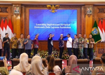 Pemkot dan Kantor Pertanahan Mojokerto luncurkan sertifikat elektronik