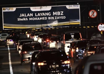 FOTO: Sistem Buka-Tutup Jalan Tol Layang MBZ saat Musim Mudik Lebaran