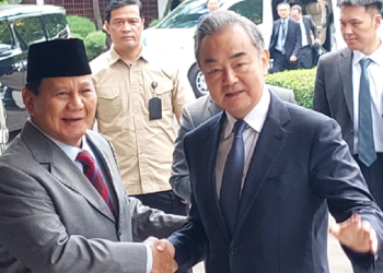 Presiden Terpilih Prabowo Terima Menlu China di Kemhan