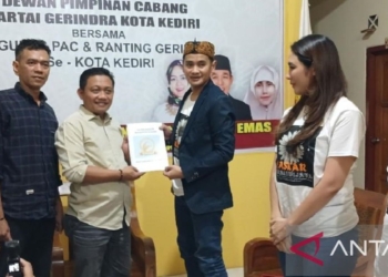 Partai Gerindra Kediri terima pendaftaran dua bakal calon wali kota