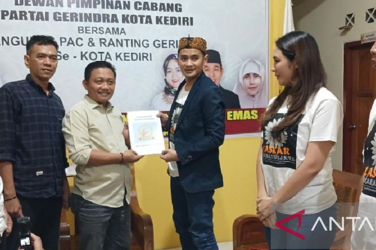 Partai Gerindra Kediri terima pendaftaran dua bakal calon wali kota