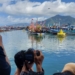 Ribuan masyarakat saksikan ritual Labuh Laut Sembonyo di Pelabuhan Prigi