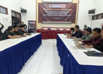 KPU Jember terima pendaftaran calon perseorangan Gus Jaddin-Arismaya