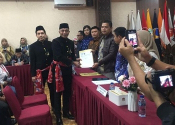 Dharma Porengkun Satu-satunya Bacagub Independen Jakarta Datang ke KPU