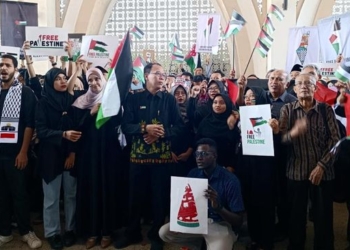 Mahasiswa Asal Palestina Ikut Aksi Solidaritas Kecam Israel di UMS