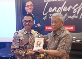 Dirut Pos Indonesia bedah isi buku “Thriving on Turbulence”
