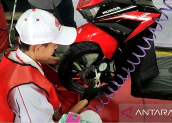 Produsen motor uji kompetensi para teknisi lewat AHM-TSC