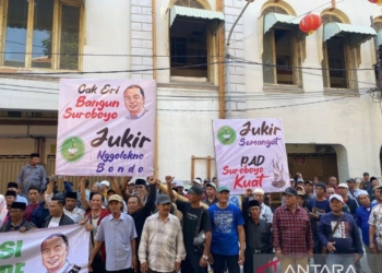 Paguyuban Juru Parkir Surabaya deklarasi dukung Eri Cahyadi di Pilkada 2024