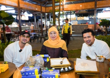 Khofifah-Emil bertemu Raffi Ahmad bahas rencana pembangunan destinasi kuliner