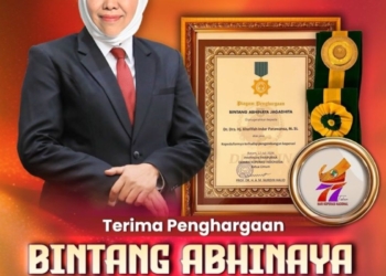 Khofifah terima penghargaan Bintang Abhinaya Jagadhita