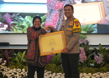 Unit PPA Polresta Sidoarjo terima penghargaan dari Mensos Risma