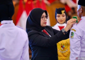 Bupati Banyuwangi kukuhkan 75 Paskibraka HUT ke-79 Kemerdekaan RI