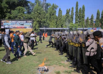 Polres Madiun gelar simulasi pengamanan Pilkada, uji kesiapan personel