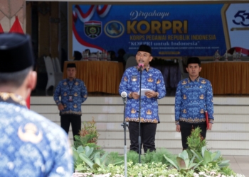 Upacara Peringatan HUT Ke-53 Korpri. Bupati apresiasi kinerja ASN.
