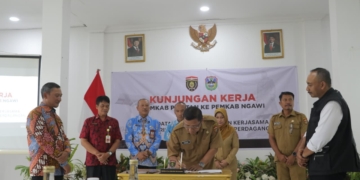 Perkuat Sinergi Antar Daerah, Pemkab Ngawi–Pemkab Pacitan Perluas Kerja Sama Lintas Sektor Strategis