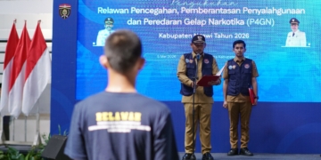 Ratusan Relawan P4GN Dikukuhkan, Mantapkan Gerakan Anti Narkoba di Ngawi