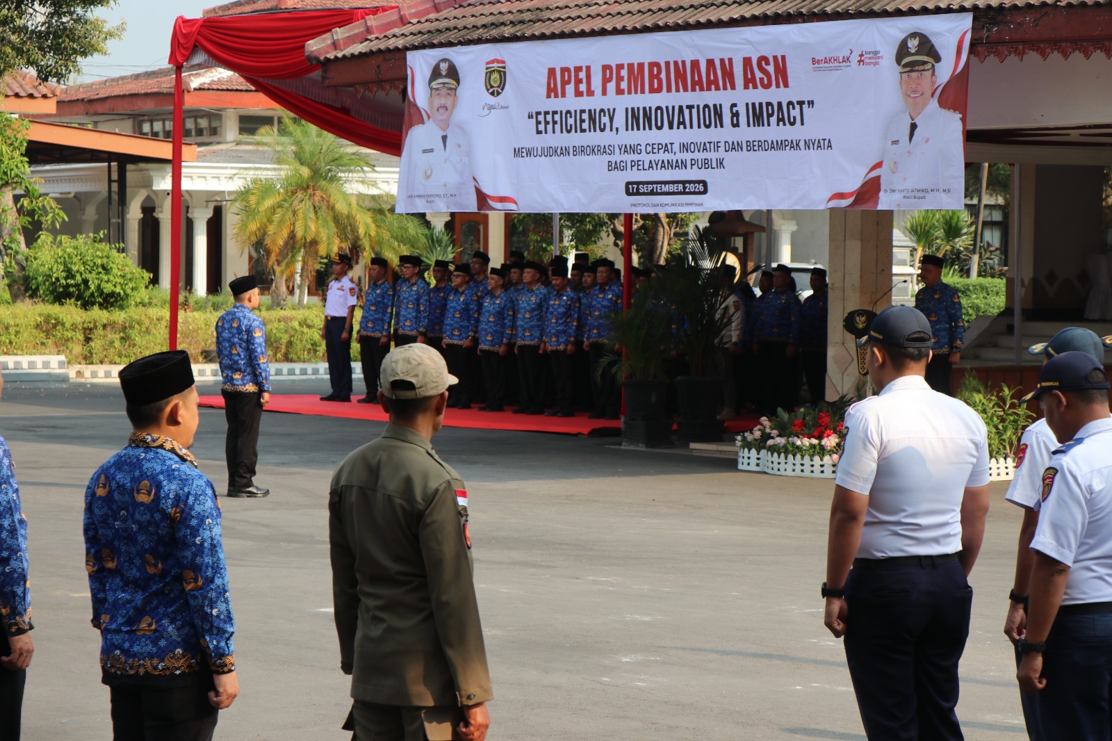 Disiplin ASN dan Perlindungan Anak Jadi Sorotan Apel Pembinaan Staf Pemkab Ngawi