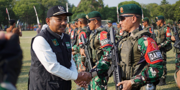 Pulang dengan Selamat, Prajurit Satgas Pamtas Yonarmed 12 Tuai Apresiasi Pemkab Ngawi